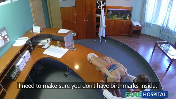 Blanche Bradburry - [FakeHospital.com] - E33 Doctor Rails Test Subject Over The Desk [2014]