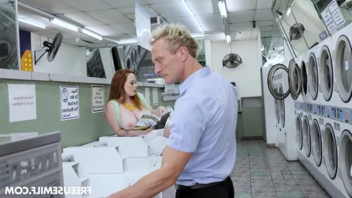 [FreeUseMilf.com] Summer Hart Aria Valencia - Freeuse Laundromat