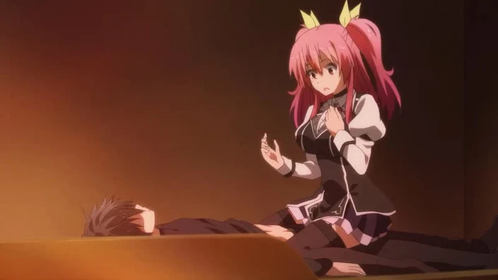 Доблесть рыцаря-неудачника(Rakudai Kishi no Cavalry) - 01 [RUS озвучка] (аниме эротика, этти,ecchi, не хентай-hentai)