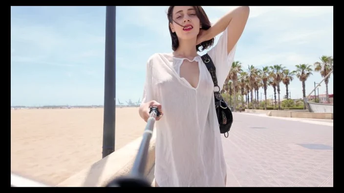 Elfa - Thin White and a Little Wet naked public ero strip erotica no panties без трусиков