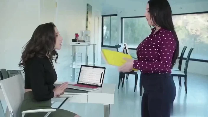 Abella Danger And Angela White Anal At The Office
