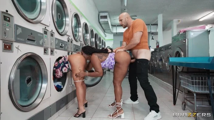 BraZZers :- Wash 'Em, Dry 'Em, Fuck 'Em Starring: Charlotte Lavish, Hayley Davies, JMac
