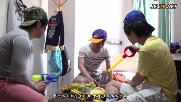 japanese mom fucked by his son and his friends