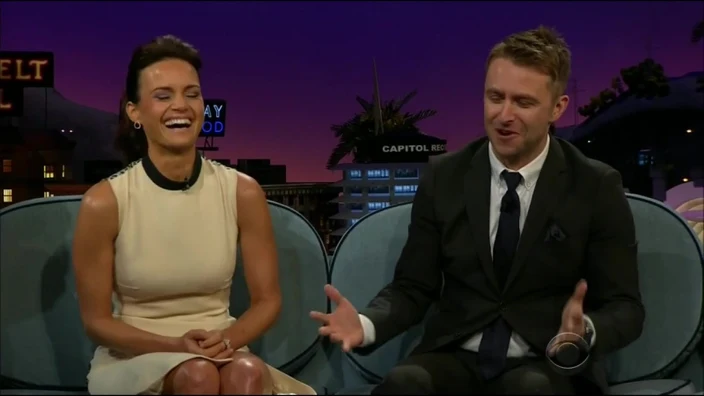 Carla Gugino Sexy - Late Late Show With James Corden - 6-18-15-1