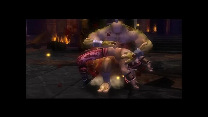 Mortal Kombat Shaolin Monks Fatality Demonstration