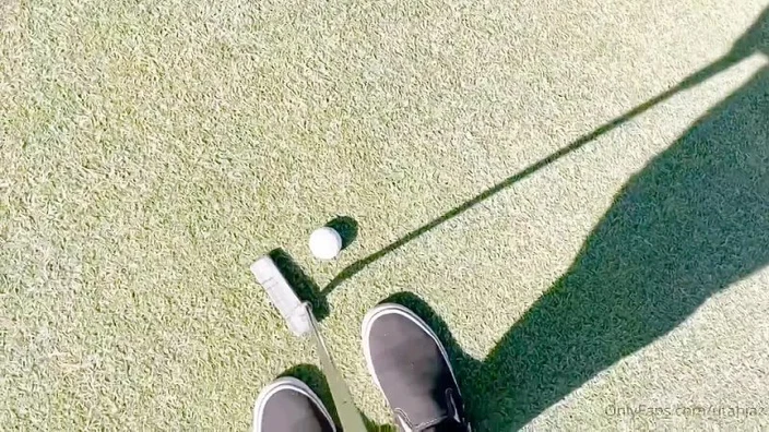 Fucking my beautiful golfer girlfriend outdoors and in the car???
