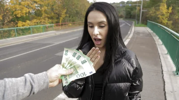 Takes money for anal sex (pickup, outdoor, public, slut, whore, prostitute, homemade, casting, money, czech, hardcore, extreme)
