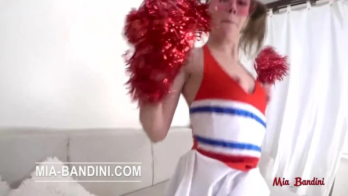 Sexy cheerleader teen gets her ass and throat rammed hard Mia Bandini