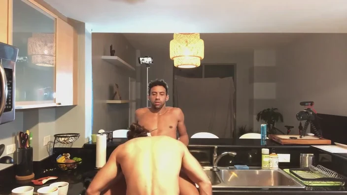 Diego Sans fucks Jay Alexander in the kitchen