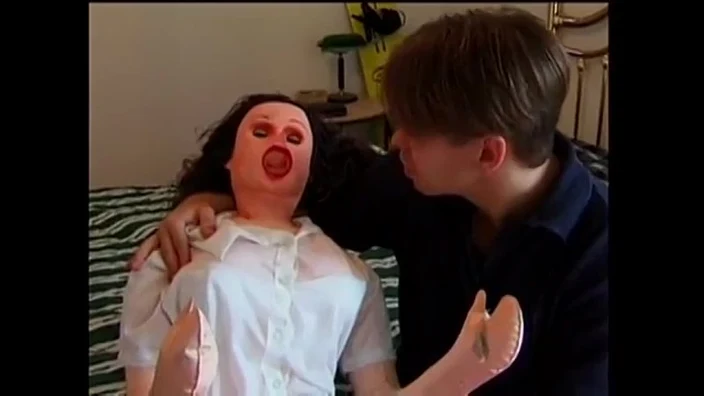 Horny studs blow up doll comes alive
