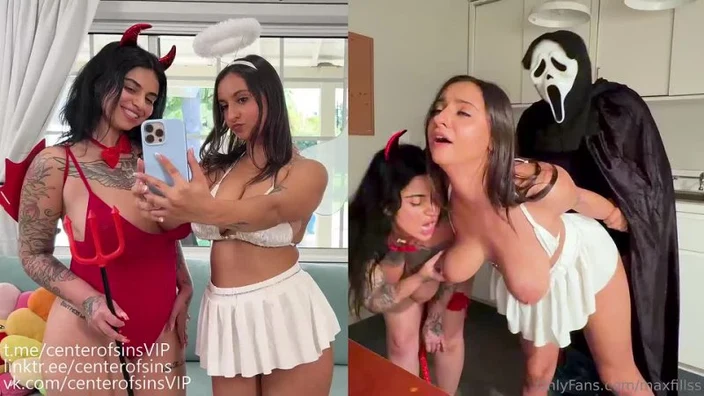 [OnlyFans] Azzy Star & Hailey Rose x Max Fills [MFF Threesome POV Halloween Cosplay Big Tits Ass Tattoo Latina Creampie]